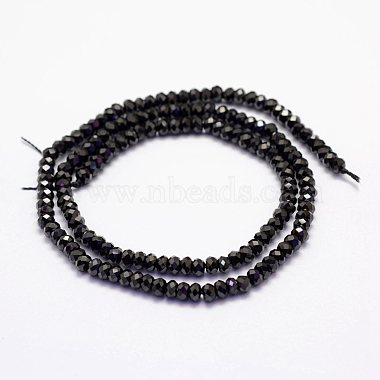 Natural Black Spinel Beads Beads Strands(G-F460-19)-2