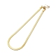 Ion Plating(IP) 304 Stainless Steel Herringbone Chain Necklace for Men Women(NJEW-E076-03D-G)-1
