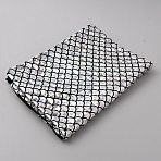 Sparkly Hologram Spandex Mermaid Printed Fish Scale Fabric, Stretch Fabric, Garment Accessories, Silver, 158x0.02cm(DIY-WH0032-99B)