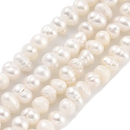 Natural Cultured Freshwater Pearl Beads Strands, Potato, Old Lace, 3.8~4.2mm, Hole: 0.6mm, about 43pcs/strand, 6.50 inch(16.5cm)(PEAR-C003-08B)