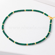 Simple Design Synthetic Malachite Beaded Necklaces for Women, (JH7309-3)