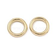 CCB Plastic Beads, Round Ring, Golden, 10x2mm, Hole: 6.5mm(CCB-L014-01D-G)