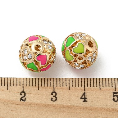Golden Alloy Enamel Beads(FIND-E044-27G-01)-3