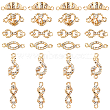 Golden Mixed Shapes Alloy Links