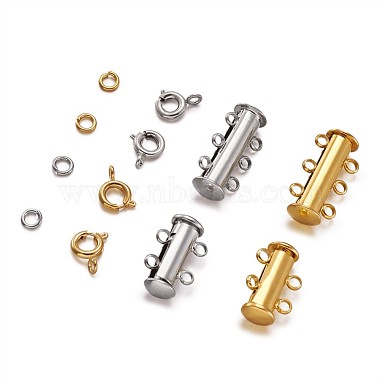 Brass Magnetic Slide Lock Clasps(KK-TA0007-17)-5