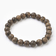 Natural Dyed Sandalwood Beads Stretch Bracelets(BJEW-JB03843-01)-1