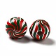Christmas Theme Printed Natural Wooden Beads(WOOD-L020-A07)-3
