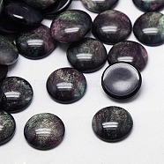 Resin Cabochons, Half Round/Dome, Black, 12x3~4mm(X-CRES-J036-12mm-02)