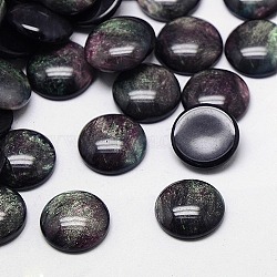 Resin Cabochons, Half Round/Dome, Black, 12x3~4mm(X-CRES-J036-12mm-02)