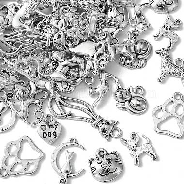 60Pcs 15 Styles Tibetan Styles Alloy Pendants(FIND-FS0002-01)-4