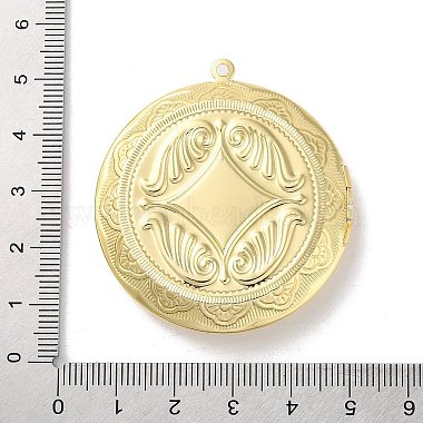 placage en laiton latonnier pendentif cabochon paramètres(KK-F090-06G)-4