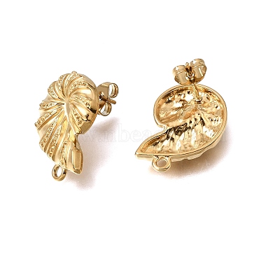 304 Stainless Steel Stud Earring Findings(STAS-D391-04B-G)-3