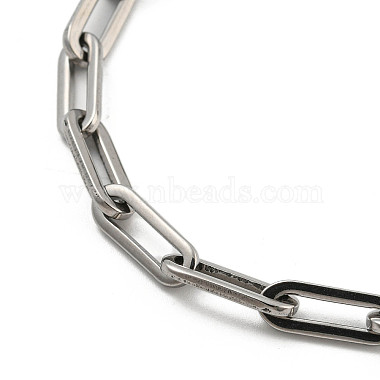 304 Stainless Steel Cable Chains Bracelets for Men & Women(BJEW-D042-20P)-2