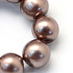 Backen gemalt pearlized Glasperlen runden Perle Stränge(X-HY-Q003-6mm-78)-3