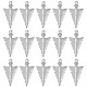 50Pcs 201 Stainless Steel Pointed Pendants(STAS-SC0004-66)-1