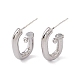 Rack Plating Alloy Stud Earring Findings(FIND-I030-15P)-2