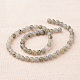 labradorite naturelle perles rondes brins(G-I168-04-6mm)-2