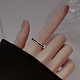 Brass Enamel Cuff Open Rings for Women(FS-WGAB57B-01)-4