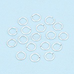 925 Sterling Silver Open Jump Rings, Round, Silver, 4x0.3mm, Inner Diameter: 3mm, about 200pcs/3g, 29 Gauge(STER-N017-30A-S)