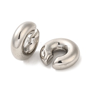 304 Stainless Steel Ear Cuff Findings, Round, Stainless Steel Color, 29.5x30x9.5mm(STAS-O006-07A-P)