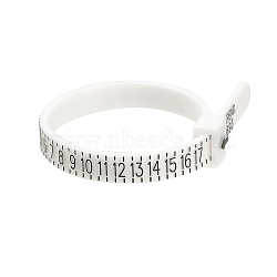 Ring Sizer, US Official American Finger Measure, Finger Gauge Measuring Belt for Men and Womens Sizes, White, 11.5x0.5x0.15cm(TOOL-T011-01B)