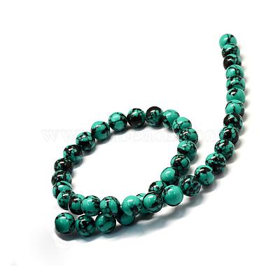 Synthetic Turquoise Gemstone Bead Strands(TURQ-S280-8mm-04)-3