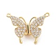 Brass Micro Pave Clear Cubic Zirconia Pendants(KK-C066-02G)-1