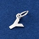 925 Sterling Silver Letter Charms(STER-C012-01S-Y)-2