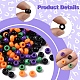 800Pcs 4 Colors Opaque Plastic Beads(KY-FS0001-41)-3