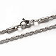 304 Stainless Steel Rope Chains Necklaces(NJEW-O067-A-37)-1