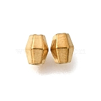 304 Stainless Steel Beads, Ion Plating(IP), Faceted Bicone, Real 18K Gold Plated, 5x3.5x4mm, Hole: 1.4mm(STAS-L315-006G)