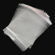 Rectangle OPP Cellophane Bags, Clear, 21.5x16cm, Hole: 6mm, Unilateral Thickness: 0.0035mm, Inner Measure: 16x16cm(OPC-S014-17)