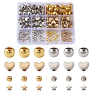 CCB Plastic Beads, Large Hole Beads, Mixed Color, 200pcs/box(CCB-TA0001-02)