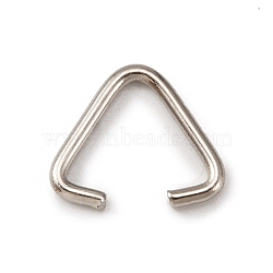 Triangle Linking Ring, Buckle Clasps, Quick Link Connector, Fit for Top Drilled Beads, Webbing, Strapping Bags, Platinum, 13x11x1.2mm(FIND-WH0110-058C)