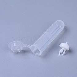 Transparent Disposable Plastic Centrifuge Tube, with DIY Crystal Epoxy Resin Material Ocean Filling, Jellyfish, White, Tube: 52.5x13.5x19.5mm, Jellyfish: 18x11.5mm(DIY-WH0143-91C)