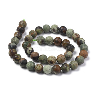 Natural Green Opal Beads Strands(G-K209-04B-10mm-A)-3