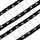 benecreat 2 yards de ruban à crochets et à œillets rivetés en acier avec chaîne en fer(FIND-BC0004-51)-1