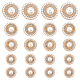 WADORN 4 Style Zinc Alloy Shank Buttons(BUTT-WR0001-06G)-1