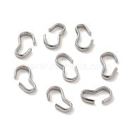 304 Stainless Steel Quick Link Connectors, Chain Findings, Number 3 Shaped Clasps, Stainless Steel Color, 7.7x4.5x1.5mm(STAS-P336-05C-P)