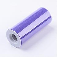 Deco Mesh Ribbons, Tulle Fabric, Tulle Roll Spool Fabric For Skirt Making, Medium Orchid, 6 inch(150mm), 25yards/roll(22.86m/roll)(OCOR-WH0004-C26)