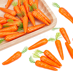 Mini Foam Imitation Carrots, Artificial Vegetable, for Dollhouse Accessories Pretending Prop Decorations, Orange, 80~85x14~15.5mm(DJEW-WH0038-32)