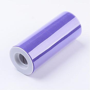 Deco Mesh Ribbons, Tulle Fabric, Tulle Roll Spool Fabric For Skirt Making, Medium Orchid, 6 inch(150mm), 25yards/roll(22.86m/roll)