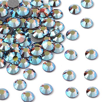 Preciosa&reg Crystal Hotfix Flatback Stones, Czech Crystal, Round(438 11 612 Chaton Rose VIVA 12 &reg), 10210 200 Lt. Smoked Topaz AB, SS6(1.9~2.1mm)