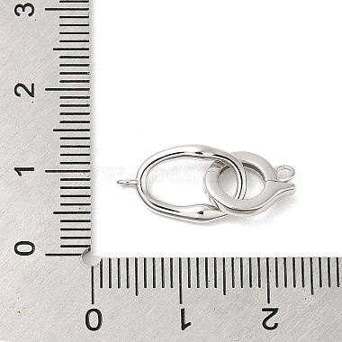 застежки из стерлингового серебра с родиевым покрытием 925(STER-G038-04P)-3