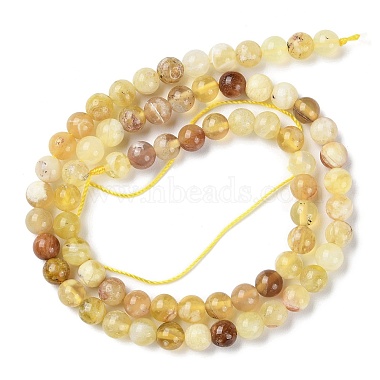 Natural Yellow Opal Beads Strands(G-Q1001-A01-01)-2