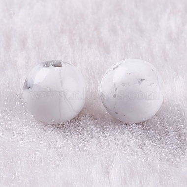 Perles d'howlite naturelle(X-G-K275-30-8mm)-2