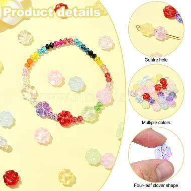 45St&uuml;ck 9 Farben handgefertigte Lampwork-Perlen(LAMP-YW0001-24)-3