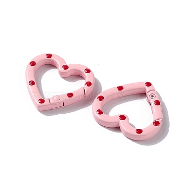 Spray Painted Alloy Spring Gate Rings(PALLOY-F293-03)-4