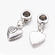 Valentine Day Gift Ideas for Men Alloy European Dangle Charms(PALLOY-JF00001-28)-2