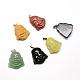 Natural & Synthetic Mixed Gemstone Pendants(G-T010-14)-1